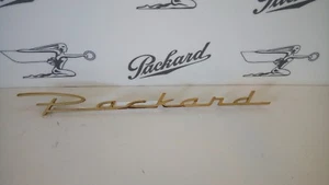 Packard Gold Plated Script Rear Quarter - Picture 1 of 2