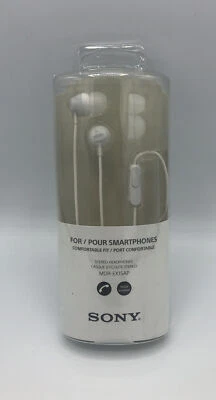 Sony MDR-EX15AP Stereo Headphones Earbuds - White Brand New in Packaging  - Image 1 of 2