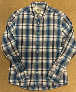 Urban Pipeline Button Up Shirt Mens Medium blue green Plaid Long Sleeve Cotton - Picture 1 of 11