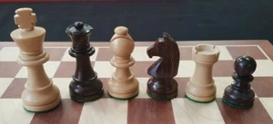 Boxwood Rosewood Chess Set in Wooden Box King Height 3'' No Board Chessmen - Bild 1 von 8