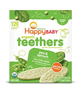 Organics Teether, Pea & Spinach, 12 Count (Pack of 6) - Picture 1 of 12
