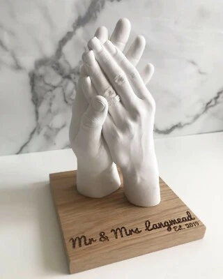 Couples Hand Casting Kit - Personalised DIY Keepsake Christmas Gift - Image 1 of 4