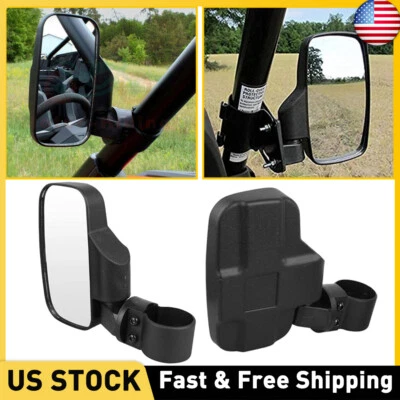 UTV Rear View Side Mirrors Set For Polaris Ranger RZR XP Crew 570 800 900 1000 - Image 1 of 4
