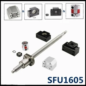 BallScrew SFU1605 End Machine & BK/BF12 & Coupler & DSG16H Ball Screw CNC Set - Picture 1 of 9