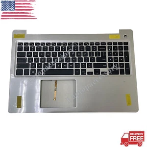 For Dell Inspiron 15 5570 5575 Palmrest Top Cover Backlit Keyboard MR2KH - Picture 1 of 4