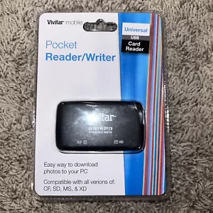 Vivitar 50-In-1 Hi-Speed Card Reader Writer Compatible Versions CF, SD, MS, XD - Picture 1 of 2