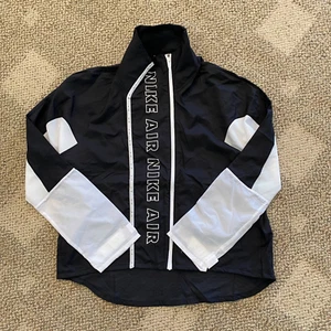 Nike Air Running Jacket Lightweight Black White DB4356-010 Women's Size Large - Picture 1 of 3
