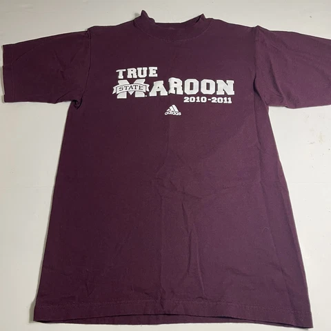 Adidas Mississippi State Bulldogs Tshirt Size Small Short Sleeve 2010-2011 Cover