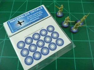 Calcomanías de tobogán de agua redondeado de piezas/piezas de base de infantería china Axis & Allies - Imagen 1 de 3