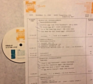 RADIO SHOW:OLD/NEW 12/31/86 EVERLY BROS, TOM JONES,MELANIE, NEIL YOUNG,BOB SEGER - Picture 1 of 2