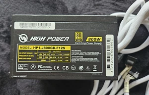 High Power Performance GD 800W 80 Plus GOLD MDL# HP1-J800GD-F12S PC Power Supply - Bild 1 von 2