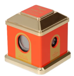 Angelo Tischabschneider orange/goldfarben humidor - Bild 1 von 1