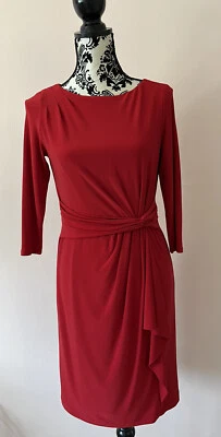 Jones New York Wine Red Dress Sz 8P - Image 1 of 4