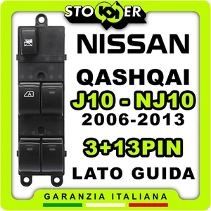Pulsantiera guida Alzacristalli Interruttori Vetri per NISSAN QASHQAI 3+13PIN - Bild 1 von 19