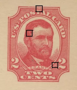 UX25/S35Bh-1 2c ULYSSES S. GRANT PLATE VARIETY MINT POSTAL CARD - Picture 1 of 2