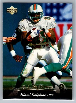 1995 Upper Deck Card # 75 O.J. McDuffie - Miami Dolphins - Image 1 of 2