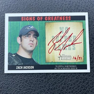 Zach Jackson 2005 Bowman Heritage Signs of Greatness Auto /51 - Picture 1 of 2