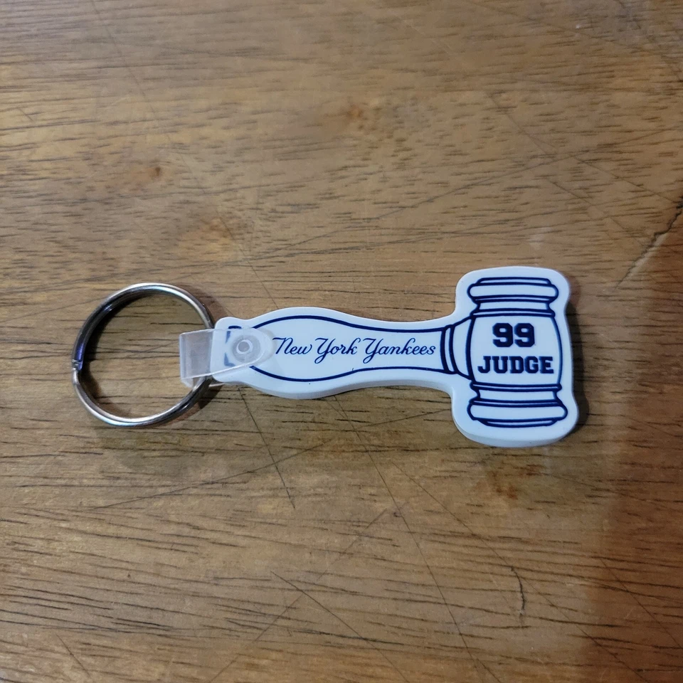 New York Yankees Aaron judge gavel keychain Hess 99 Promo Rare - Image 1 of 2