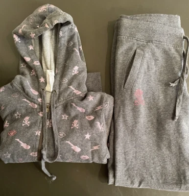Victoria's Secret Plush & Lush Full Zip Hoodie Jacket & Sweatpants Set Size XS - Image 1 of 4
