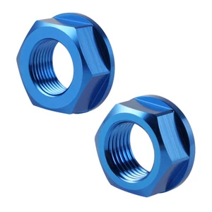 Front Rear Wheel Axle Nuts For Yamaha WR 250R 250X 07-17 WR 250F 450F YZ 125 250 - Picture 1 of 6