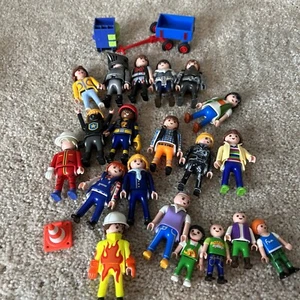 Playmobil Figure Lot And Accessories Knights Female Male Vintage - Picture 1 of 6