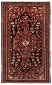 Hamedan Handgeknüpfter Perserteppich 202x127 cm-Orient,Rug,Carpet,Rug,Schwarz - Picture 1 of 14