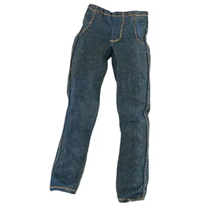 1/12 blaue Jeans Hose Hose Kleidung Modell für 6" männliche Actionfigur Körper Spielzeug - Bild 1 von 14