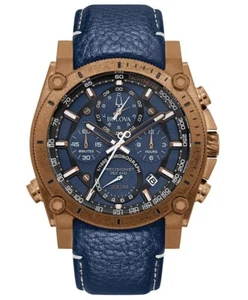 Nuovissimo Orologio Bulova Uomo Precisionist Cronografo Pelle (97B186) - Foto 1 di 11