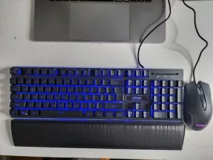 Open Box Black RedThunder K10 Wired Gaming Keyboard & Mouse Combo (LED Backlit) - Picture 1 of 4