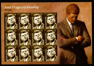 #5175 MNH, JOHN FITZGERALD KENNEDY-PRESIDENT FOREVER Sheet, F.V. $8.76 (2017) - Picture 1 of 4