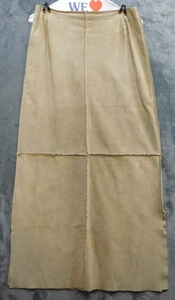 Dolce & Gabbana Skirt Womens Medium Beige Real Leather Maxi Patchwork Italy - Picture 1 of 19