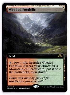 Wooded Foothills (Extended Art) 467 Modern Horizons 3 NM 1 - Image 1 of 2