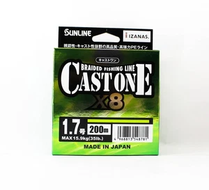 Sunline P.E Line X8 Cast One HG 200M P.E 1.7 30lb Light Green (8781) - Picture 1 of 6