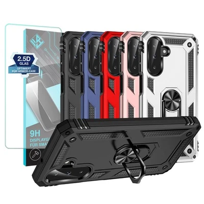 LBH TEC-EXPERT Funda protectora para móvil Samsung Galaxy A17 / A17 5G Cover Case exterior 9H cristal