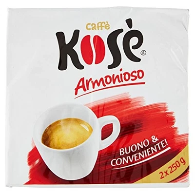 KOSÉ Kose' - Miscela Di Caffe' Torrefatto E Macinato - 10 conf. da 2 pz. da 250 g.
