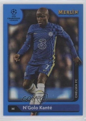 2021-22 Topps Merlin Collection Chrome UCL Blue Refractor /75 N'Golo Kante Kanté - Image 1 of 2