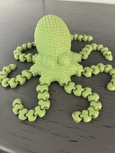 Lifelike Octopus 3D Printed Octopus ADHD/ADD Fidget Toy,Gifts,green - Picture 1 of 3