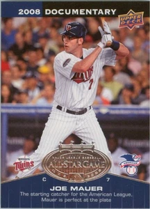 Joe Mauer 2008 Upper Deck Documentary All-Star Game ASG-JO Minnesota Twins HOF - Bild 1 von 2