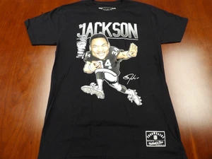 MITCHELL & NESS NFL LOS ANGELES RAIDERS BO JACKSON CARICATURE T-SHIRT SIZE S - Picture 1 of 5