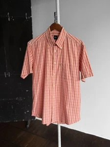 Camicia Hugo Boss a quadri manica corta con bottoni tasche casual logo taglia... - Foto 1 di 3