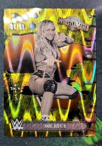2025 Topps Chrome WWE Cactus Jack Sol Ruca Gold RayWave Refractor /50 - Picture 1 of 2