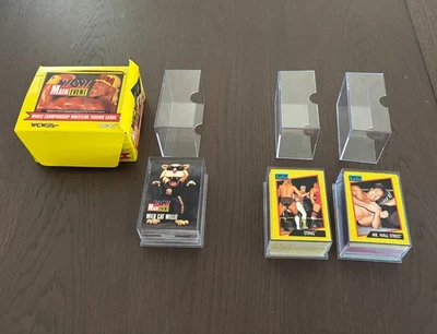 Tarjetas WCW: 1995 Evento Principal (juego completo, con caja) e Impel 1991 (98% completo) Foto 1 de 4