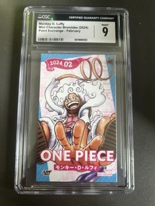 Monkey D Luffy Mini Character Bromides 2024 Point Exchange February CGC Mint 9 - Picture 1 of 2