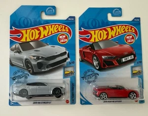Hot Wheels Factory Fresh 2019 Kia Stinger GT 3/10 1:64 Audi R8 Spyder New 2 - Picture 1 of 6