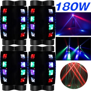 8X Laser Spider Moving Head Light DMX RGBW 8LED DMX Disco Stage Show DJ Lighting - Picture 1 of 19