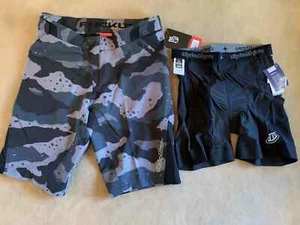 Troy Lee Designs TLD Ruckus Shorts w/ Padded Liner Camo Gray Black Men's 34 - Picture 1 of 1