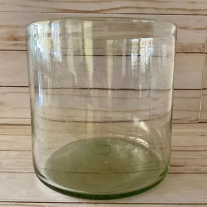 Pottery Barn Recycled Glass Candle Hurricane Flower Vase - Picture 1 of 6