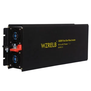 3000W Pure Sine Wave Inverter 12/24/48V to 120/220V Power Converter Car Solar RV - Picture 1 of 11