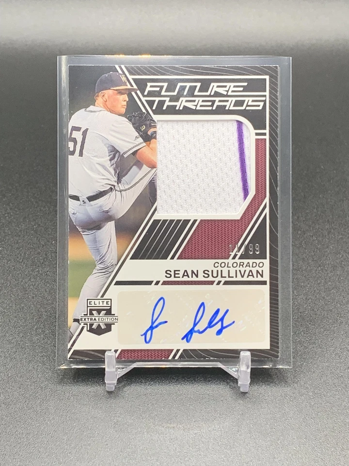 2023 Elite Extra Edition Sean Sullivan FTS-SS Future Threads Auto /99 Rockies - Image 1 of 2