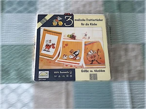 Frottiertücher, Küchtentücher mit witzigen Motiven - 3er-Set - Bild 1 von 2